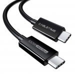 Cable Thunderbolt 3, Type C - Type C, 40Gbps, 100W, 20V/ 5A, 4K/ 60HZ, 1m