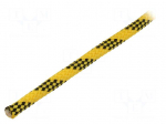 Rope | polypropylene | &Oslash;rope: 8mm | L: 100m | with a core | yellow