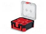 Container: collective | with boxes | black | 280x280x110mm | TITAN