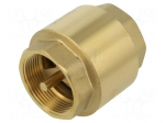 Check valve | G 1 1/2" internal | 16bar | brass | Medium: water