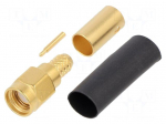 Connector: SMA | plug | male | straight | 50&Omega; | KX15,RG141,RG58 | PTFE