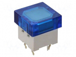 Switch: keypad | Pos: 2 | SPST-NO | 0.05A/24VDC | blue | LED | blue | THT