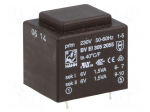 Transformer: encapsulated | 3VA | 230VAC | 6V | 6V | 250mA | 250mA | 111g