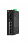 LevelOne Hilbert 6-Port Industrial Gigabit PoE Smart Lite Switch, 2 x SFP, 4 PoE Outputs, 802.3at/af PoE