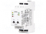Voltage monitoring relay | for DIN rail mounting | CK | SPDT x2