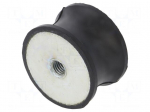 Vibration damper | M10 | &Oslash;: 50mm | rubber | L: 30mm | H: 10mm | 3326N