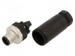 Connector: M12 | plug | PIN: 5 | male | straight | IP67 | screw terminal