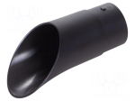 Nozzle | for soldering fume absorber | ESD | cylindrical | 70mm