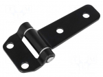 Hinge | Width: 140mm | zinc-plated steel | H: 63mm | Holes no: 4