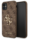 Back panel cover Guess Apple iPhone 11 6.1 / Xr hardcase 4G Big Metal Logo Brown