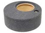 Car loudspeaker enclosure | MDF | gray melange | textil | 38l | 300mm