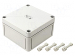 Enclosure: multipurpose | X: 110mm | Y: 110mm | Z: 66mm | TK PC | grey