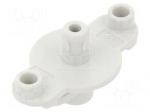 DIN rail mounting bracket | cases | 17x30x16.5mm | Body: grey | 2pcs.