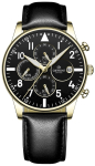 Giewont Chronograph Sapphire Men's Watch / black-gold