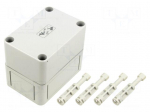 Enclosure: multipurpose | X: 65mm | Y: 94mm | Z: 81mm | TK PC | grey | IP66
