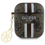 Guess GUA2P4RPSW AirPods 1/2 Cover 4G Printed Stripes Charm / brown