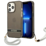 Guess GUHCP13LHTSGSK Hardcase Translucent Stap for iPhone 13 Pro / 13 6,1" / black