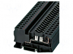Splice terminal: rail | ST | spring clamp | black | 40A | polyamide