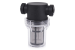 Alphacool ES Big Inline particle filter 2x G1/4 IG/IG (black/transparent, for the coolant circuit)
