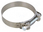 T-bolt clamp | W: 24mm | Clamping: 98&divide;103mm | chrome steel AISI 430