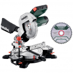 metabo KS 216 M set, chop and miter saw ((610216900), 1100 watts)