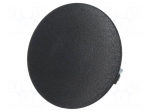 Stopper | 10pcs | universal | L: 17.8mm | polyamide | black | push-in