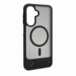 Back panel cover Evelatus Samsung Galaxy A17 4G / A17 5G Rubber Coated MagSafe With Stand Case Black
