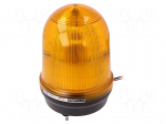 Signaller: lighting | flashing light,continuous light | amber