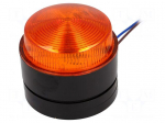 Signaller: lighting | flashing light | orange | Series: X80 | IP67