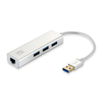 LevelOne adapter USB-A3.0->RJ45+3xUSB-A3.0 1Gbps