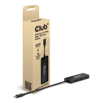 Club 3D Club3D MST-jaam USB 3.2 T&uuml;&uuml;p C > 3x HDMI 4K60Hz St/Bu jaem&uuml;&uuml;k