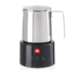 Illy 23760 piima vahustaja ja soojendaja Black, roostevaba teras