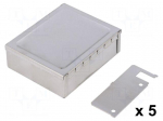 Enclosure: shielding | X: 68mm | Y: 83mm | Z: 28mm | steel