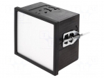 Enclosure: panel | X: 96mm | Y: 96mm | Z: 63mm | black | Series: Uninorm