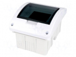Enclosure: for modular components | IP40 | white | No.of mod: 5 | 400V
