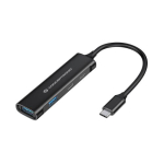 Conceptronic HUBBIES12B 4-pordiline USB 3.2 Gen 1 USB-C jaotur