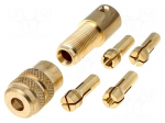 Drill holder | 0.3&divide;3.2mm | for Donau drills | brass