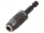 Holders for screwdriver bits | Socket: 1/4" | Overall len: 60mm