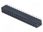 Socket | pin strips | female | PIN: 34 | vertical | 2.54mm | SMT | 2x17