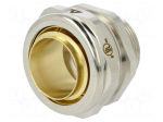 Straight terminal connector | Thread: metric,inside | brass | IP40