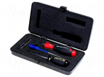 Kit: screwdriver bits | 10pcs | dynamometric | Torque: 0.8&divide;5Nm | &plusmn;6%