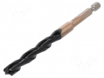 Drill bit | for concrete | &Oslash;: 10mm,3/8" | L: 120mm | metal | blister