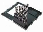 Drill set | Application: wood | Pcs: 8 | Mat: steel | for wood