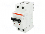 Circuit breaker | 400VAC | Inom: 10A | Poles: 2 | DIN | Charact: B | 6kA
