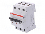 Circuit breaker | 400VAC | Inom: 10A | Poles: 3 | DIN | Charact: B | 6kA