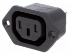 Connector: AC supply | socket | female | 10A | 250VAC | IEC 60320