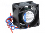 Fan: DC | axial | 40x40x25mm | 22m3/h | 43dBA | ball bearing | 11700rpm