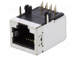 Socket | RJ45 | PIN: 8 | Cat: 5 | shielded | gold-plated | Layout: 8p8c