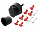 Connector: automotive | socket | PIN: 7 | Conform to: PN-ISO 1724