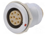 Connector: circular | Series: 2B | socket | female | soldering | PIN: 10